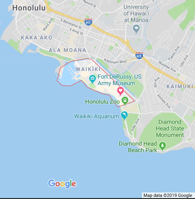 Map of Waikiki