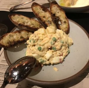 Ensaladilla rusa - classic Spanish potato salad at Cúrate, Asheville, NC.