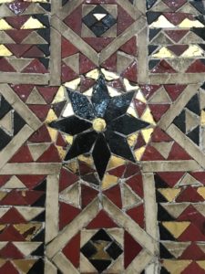 Tile inlay at the Monreale Cathedral.