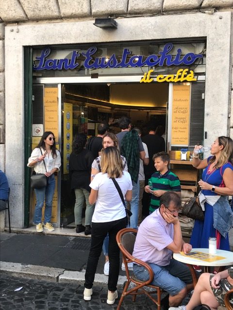 Il Caffe Sant’Eustachio in Rome, Italy