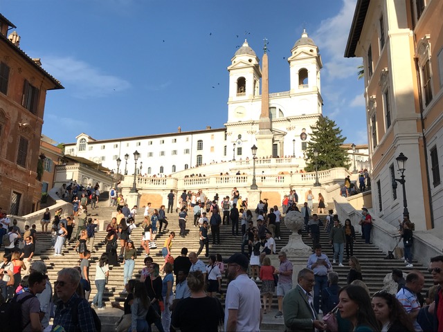 The Spanish Steps in Rome, Italy.