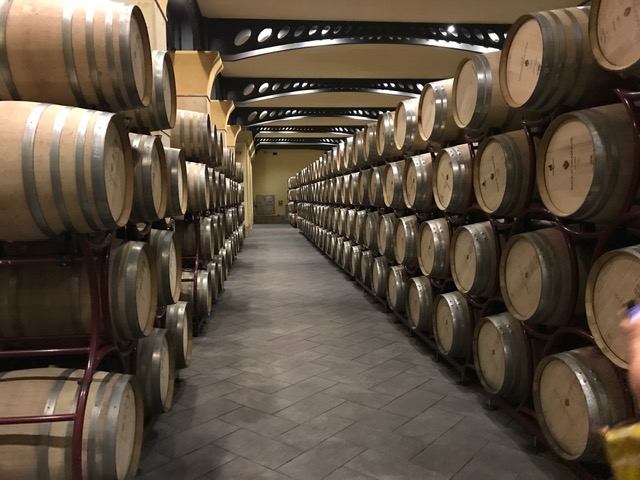 Wine aging at the Duca Di Salaparuta winery in Casteldaccia, Sicily.