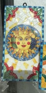 A ceramic tile from Monreale, Sicily.