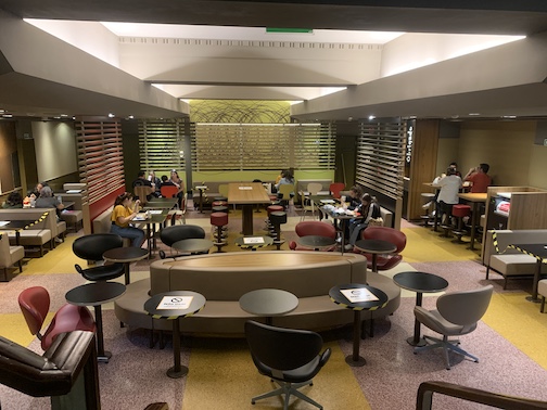 The downstairs dining room at the Imperial McDonald's.