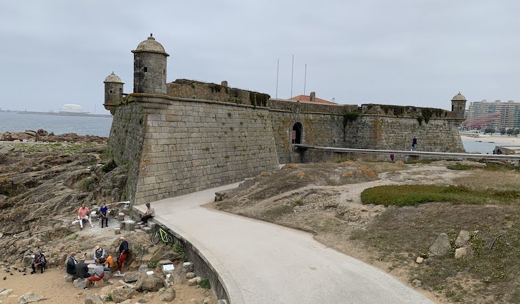 A photo of the Castel do Queijo in Porto, Portugal.