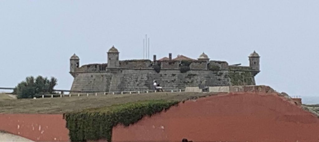 A photo of the Castel do Queijo in Porto, Portugal.