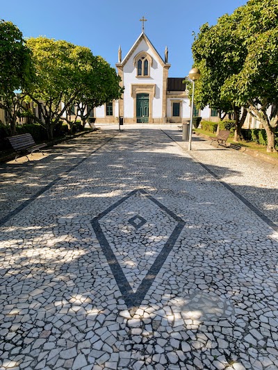 The chapel at the Agramonte Cemetery in Porto, Portugal.