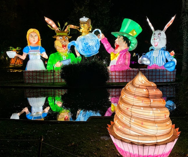 Part of the Alice's Garden exhibit at the Tropical Botanical Garden in Belém.