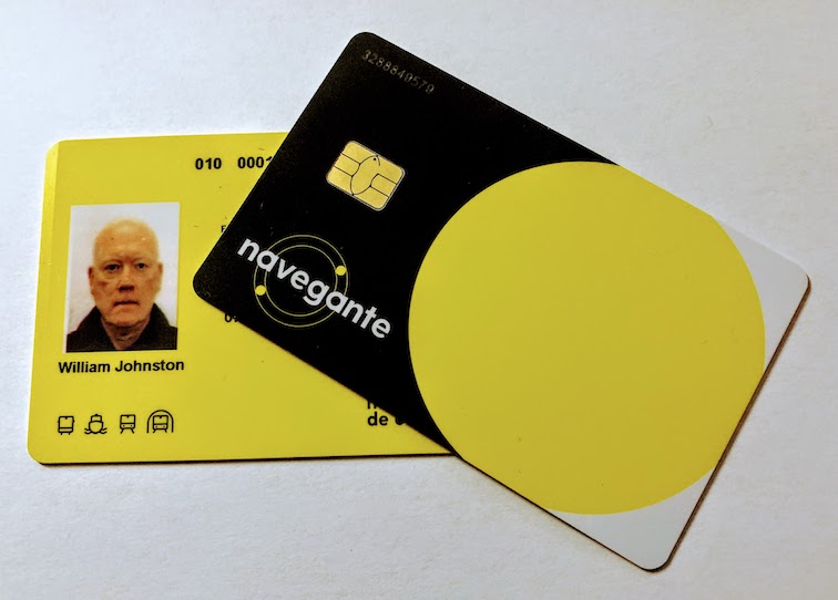 Navegante cards - bus, train, and subway passes for the Lisbon area.
