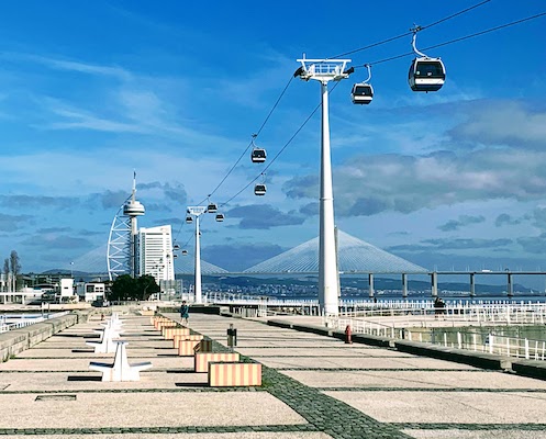 Looking North in the Parque das Nações, Lisbon