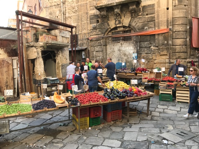 The Ballaro Market in Palermo, Sicily.