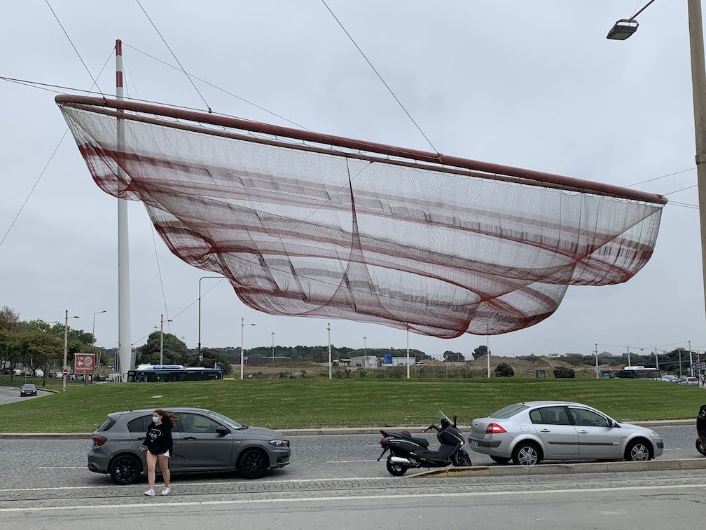 The Anémona or Anemone sculpture in Porto, Portugal.