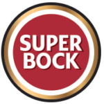 The logo of Super Bock beer.