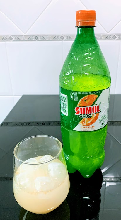 A bottle of Sumol, a Portuguese soft drink