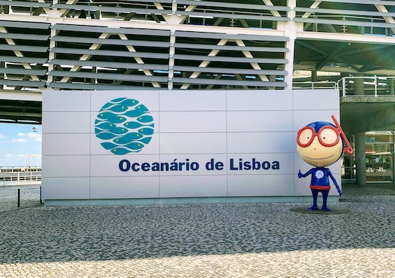 Vasco, the mascot of the Oceanário de Lisboa