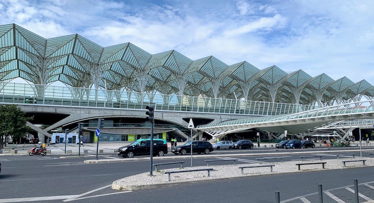 The Oriente Metro Station in Lisbon