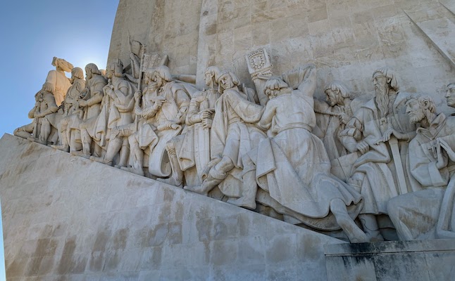 The east side of the Padrão dos Descobrimentos in Lisbon