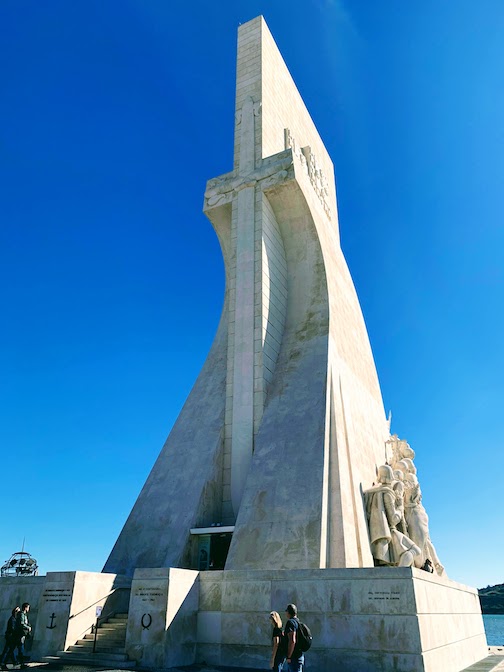 Rear view of the Padrão dos Descobrimentos in Lisbon