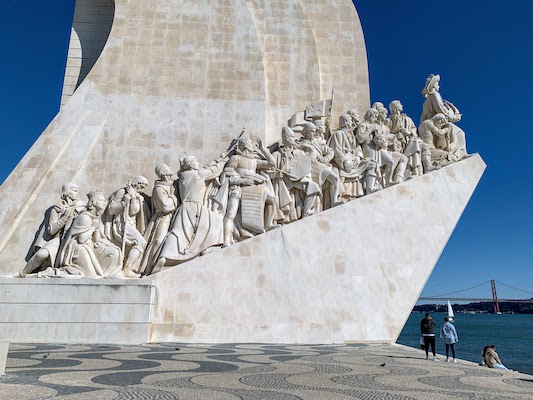 The west side of the Padrão dos Descobrimentos in Lisbon