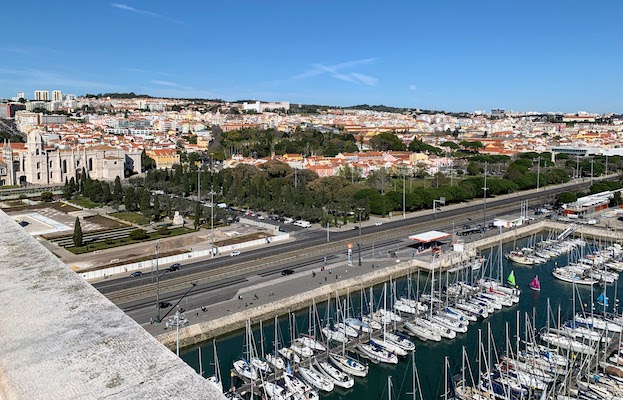 Looking northeast from the top of the Padrão dos Descobrimentos