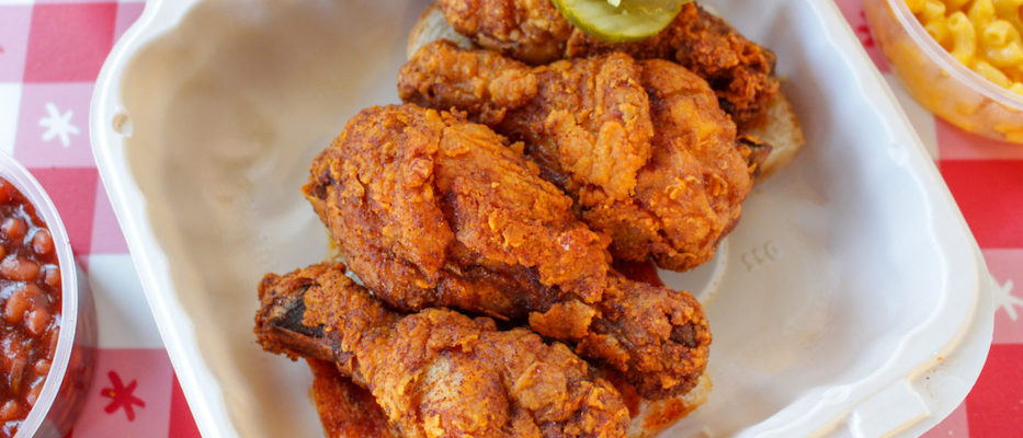 Fried chicken at Hot Chicken Takeover in Columbus, Ohio