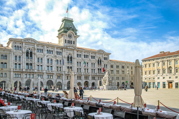 The Piazza Unità in Trieste