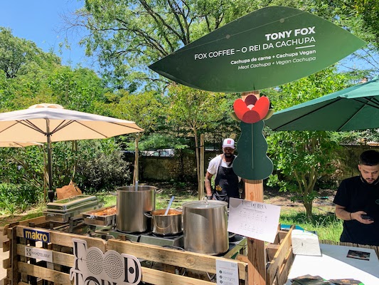 Chef Tony Fox's stand at Foodtopia in Lisbon