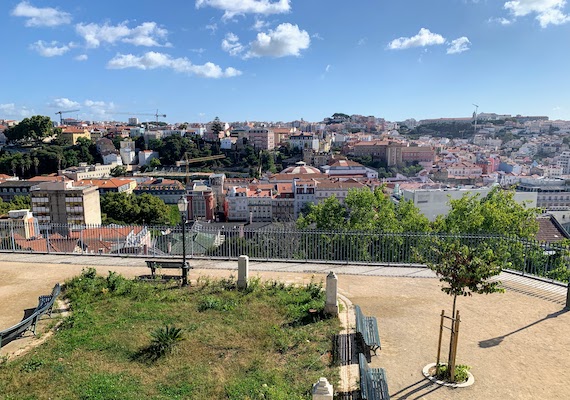 Looking west from the Miradouro