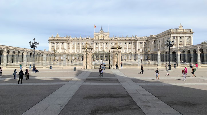 The Royal Palace in Madrid.