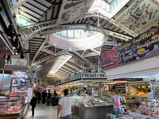 8842 - Mercado Interior The interior of the Mercado Central in Valencia.
