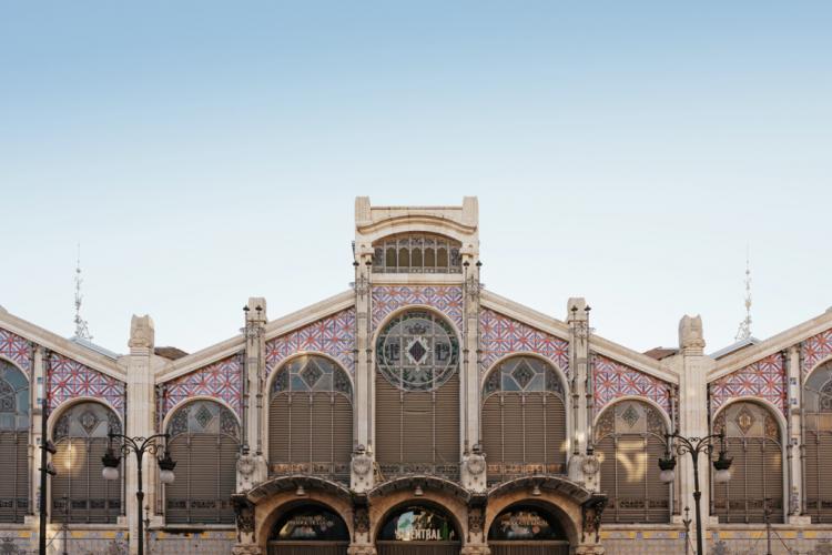 MERCADO-CENTRAL-VALENCIA-3_1024 An exterior view of The Mercado Central in Valencia.