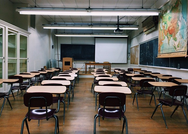 An empty classroom