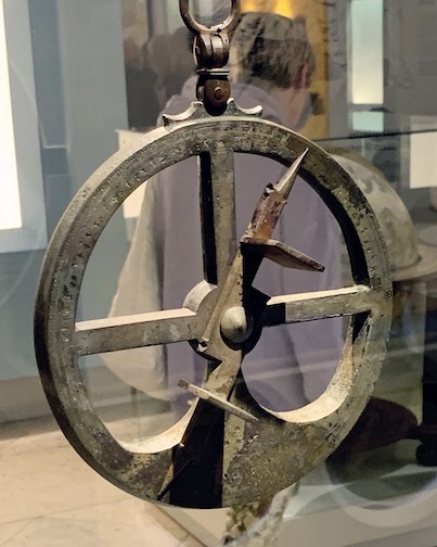 An astrolabe displayed at the Maritime Museum in Lisbon