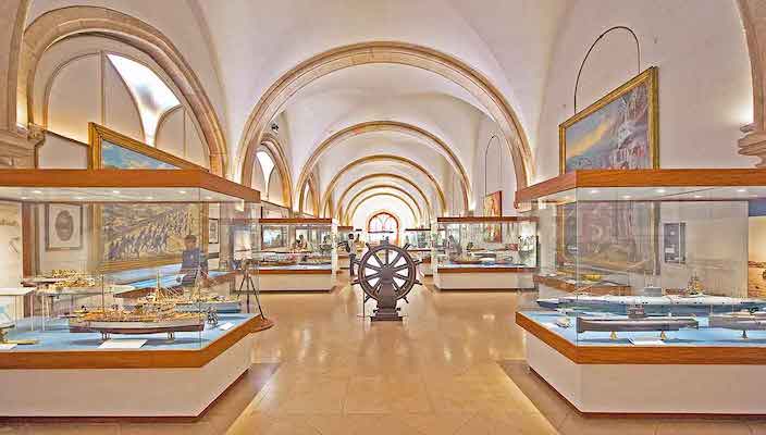 The interior of the Maritime Museum