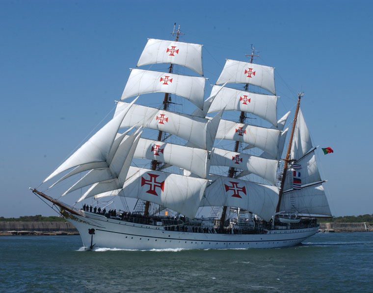 The N.R.P. Sagres - a sailing ship in the Portuguese navy since 1961