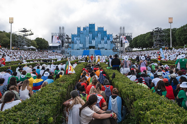 Parque Eduardo VII during the Opening Mass at World Youth Day, 1 August 2023.