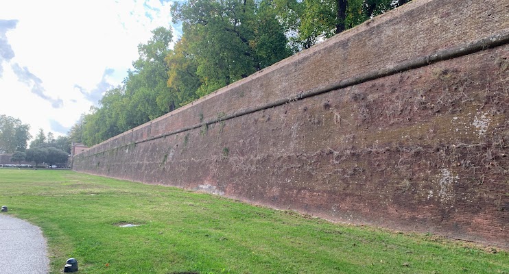 A section of the wall at Lucca.