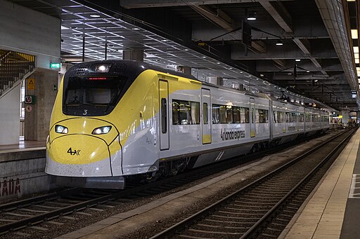 The Arlanda Express at Stockholm Central station.