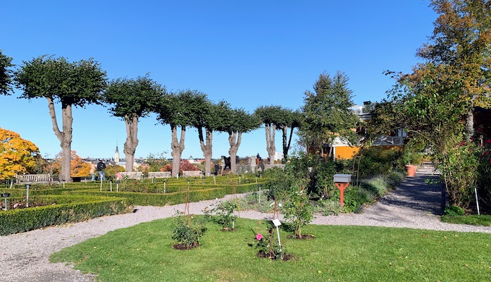 One of the formal gardens at Skansen.