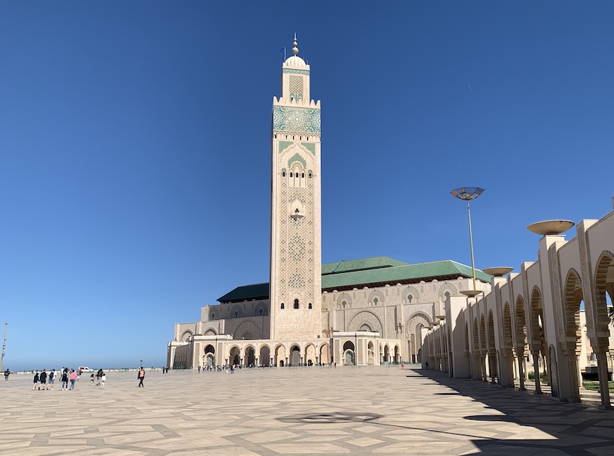 The Hassan II mosque in Casablanca, Morocco.