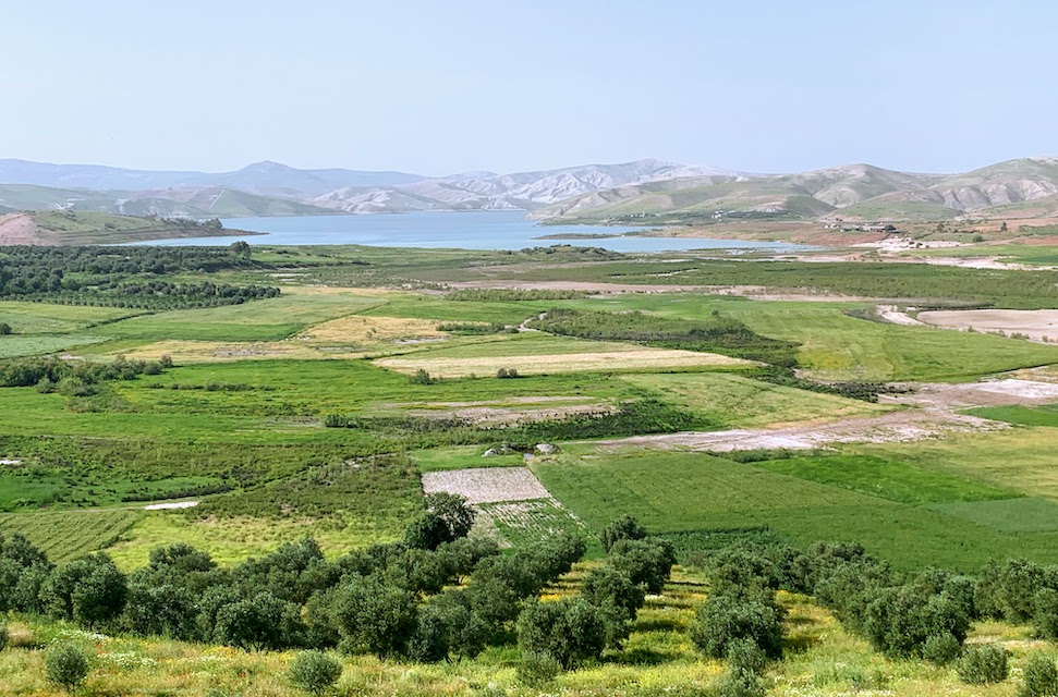 The Oued Tizguit lake in northern Morocco, between Meknes and Fes.