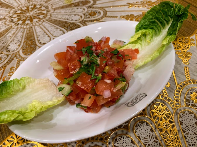 A typical Moroccan salad.