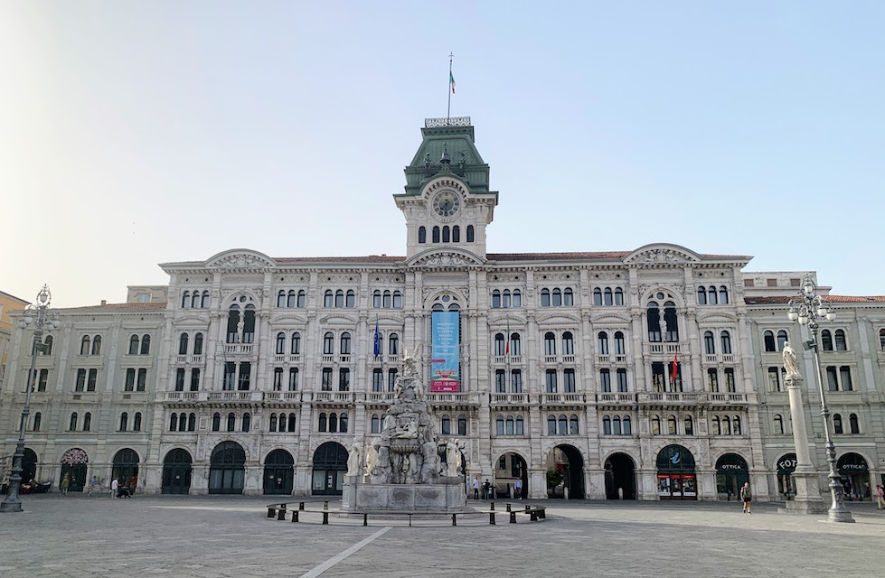 Trieste City Hall in the Piazza Unità.