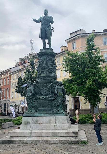 A statue of the Archduke Maximilian in Trieste.