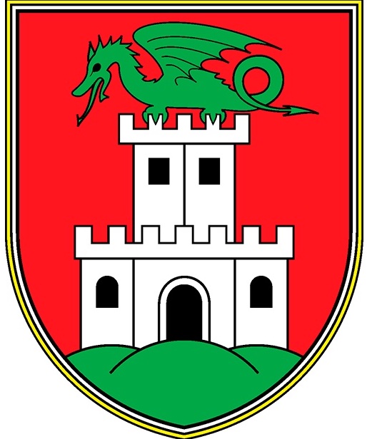 The coat of arms of the city of Ljubljana