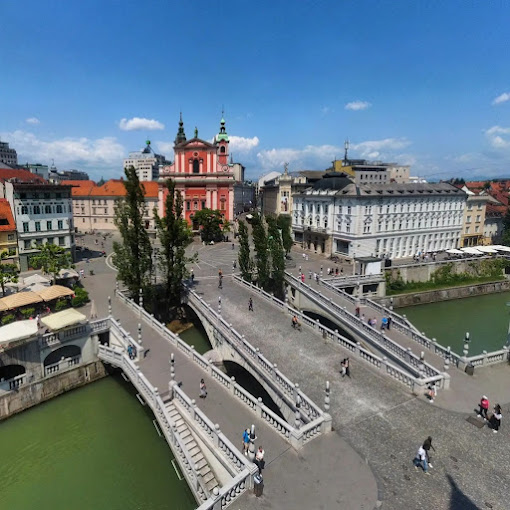 The Tromostovje, or Triple Bridge