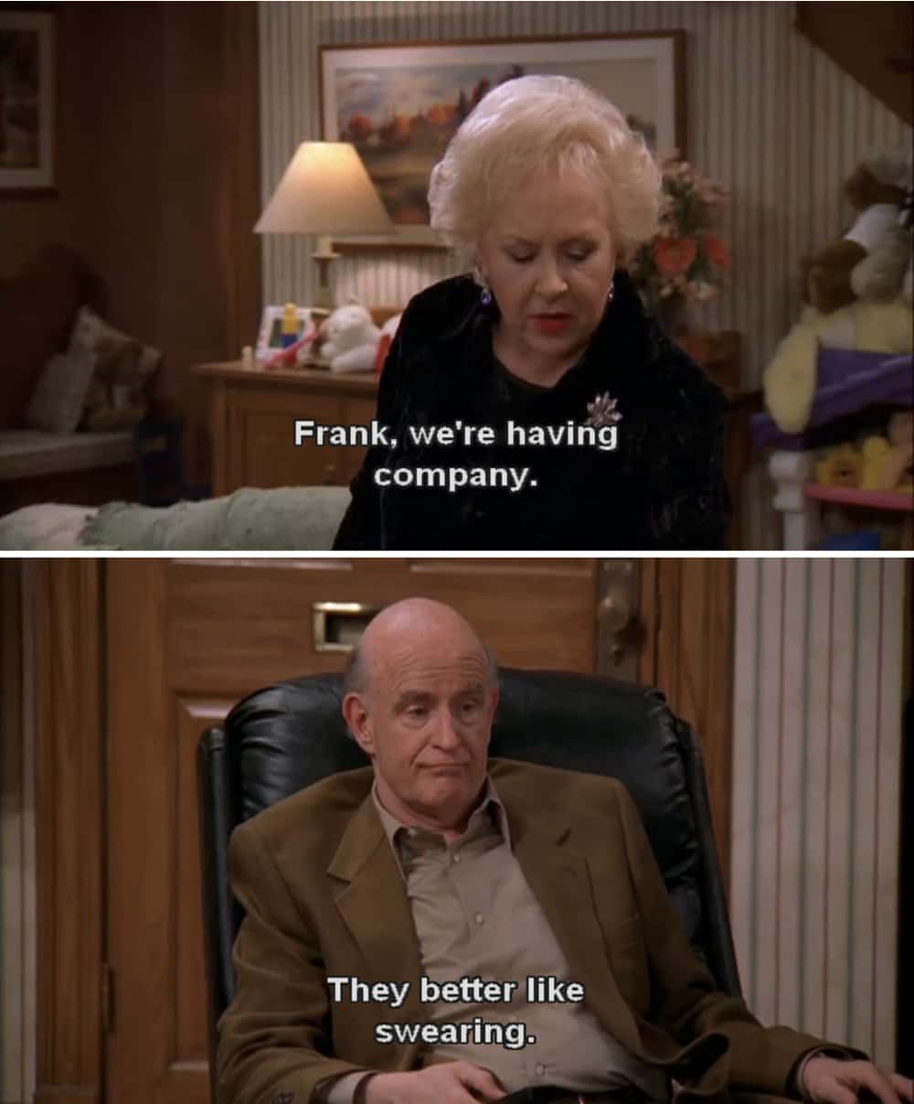 Doris Roberts as Marie Barone and Peter Boyle as Frank Barone in an episode of "Everybody Loves Raymond".