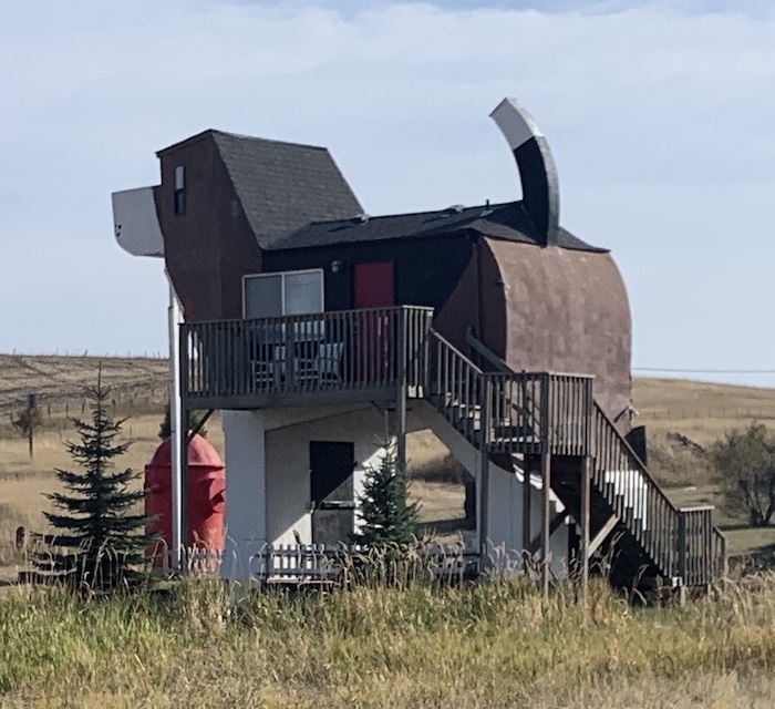 1630 - Dog housoe in Cottonwood The big "dog house" in Cottonwood, Idaho.