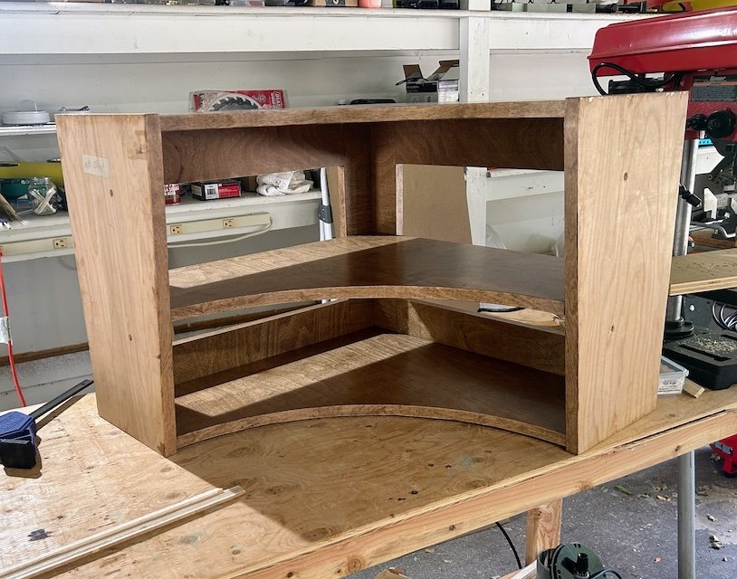 The first corner unit assembled.